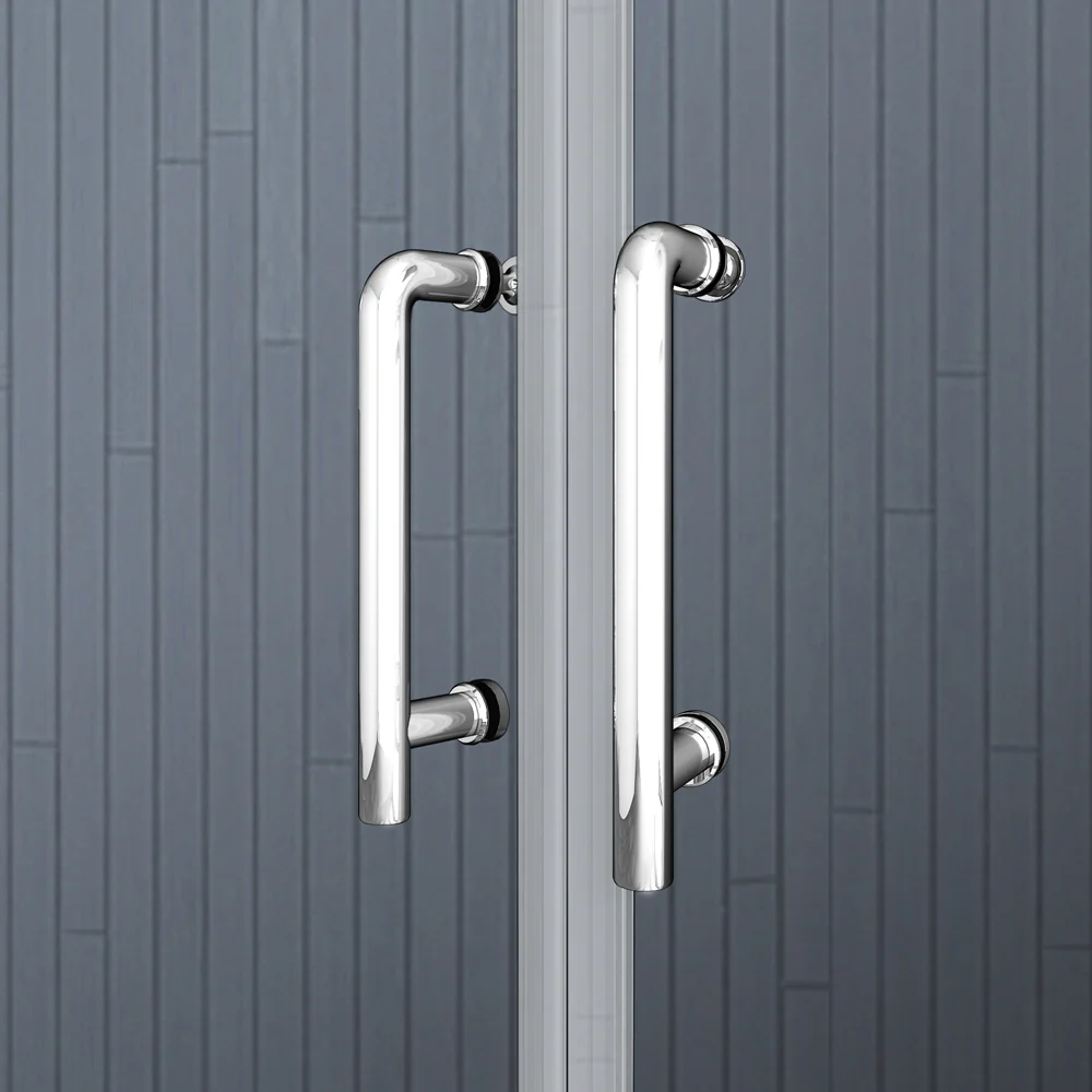Aica 185 cm Box Doccia Semicircolare Apertura Scorrevole Vetro 5 mm Temperato Trasparente Telai In Alluminio Elettroforesi - Image 9