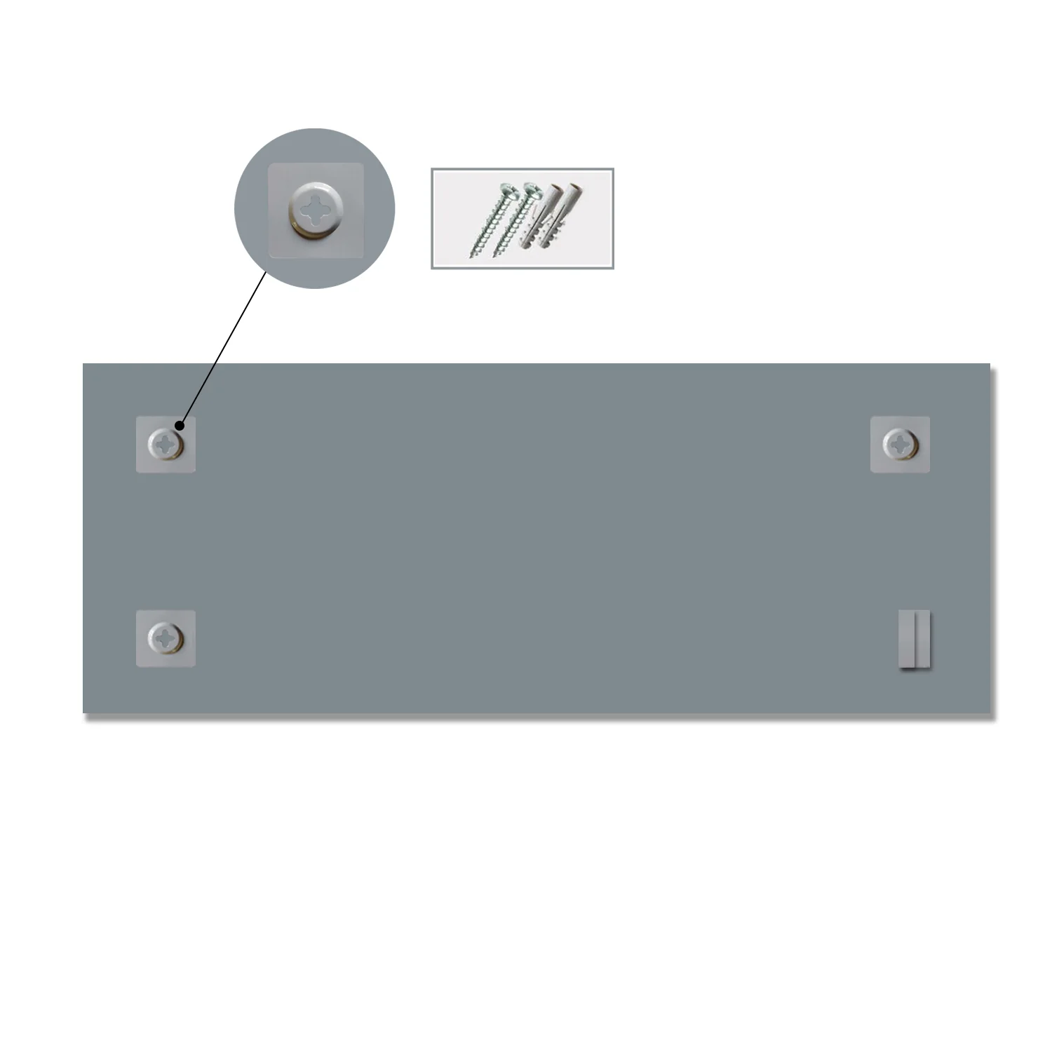 45×120cm Specchio Quadrato , Specchio Semplice, Vetro Ramato, IP44 - Image 5
