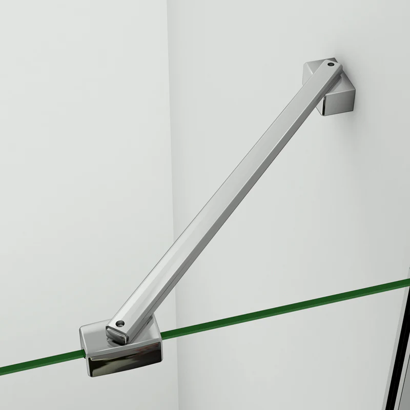Aica 195 cm Box Doccia Angolare Doppie Porte Battenti Vetro 6 mm Temperato Anticalcare Trasparente Telaio Cromo Lucido varie dimensioni - Image 7