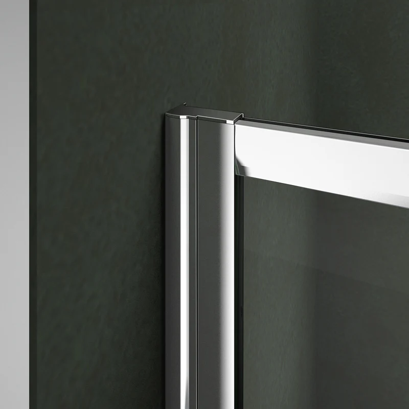 Aica 185 cm Box Doccia Angolare Doppie Porte Scorrevoli In Vetro 6 mm Temperato varie dimensioni Trasparente Telaio Cromo Lucido varie dimensioni - Image 7