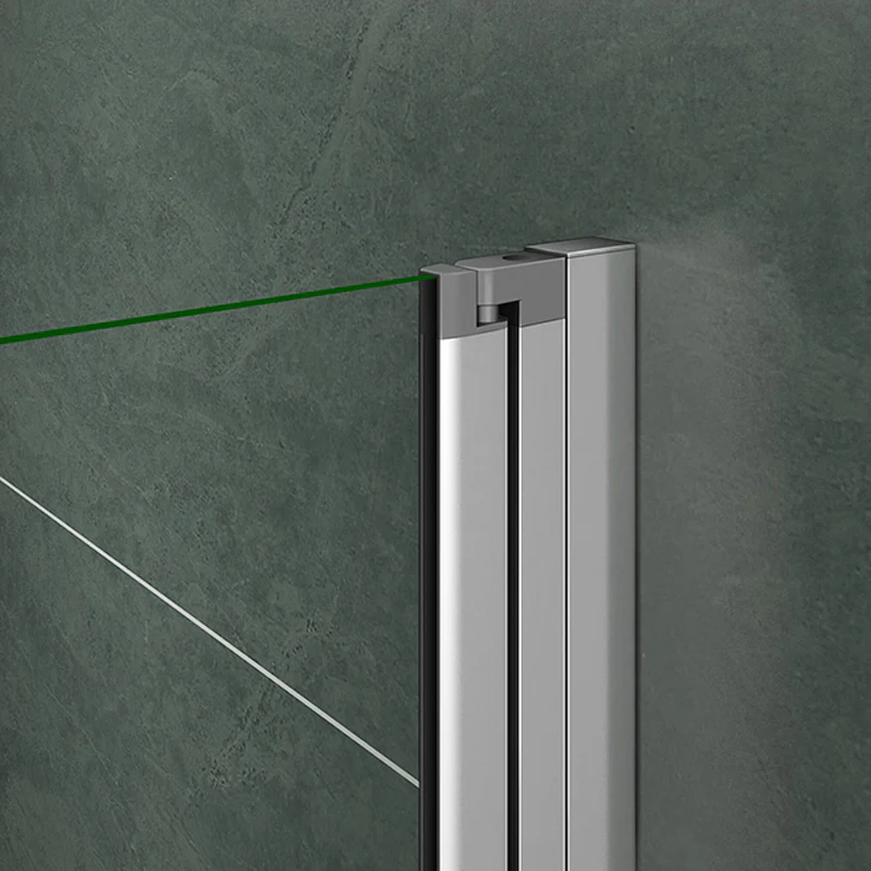 Aica 185cm Box Doccia Angolare Due Porte a Battente Rotazione Di 180 Gradi Vetro Temperato 6mm Anticalcare Trasparente varie dimensioni - Image 9