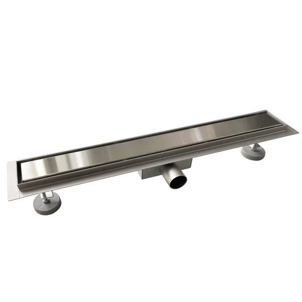 AICA Canaletta scarico canalina doccia in Acciaio Inossidabile Piastrellabile Pannello 2 in 1 per Bagno 40 50 60 70 80 90 100 110 120 130 140 150 cm - Image 4