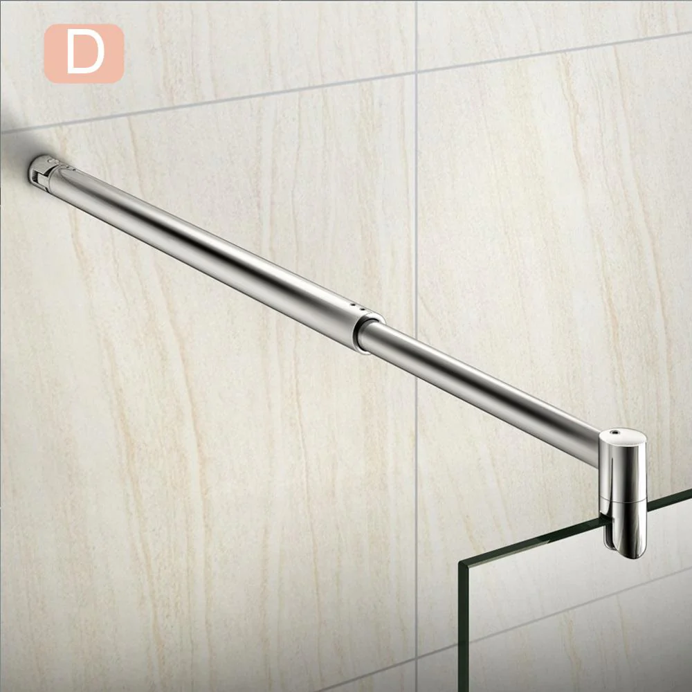 Aica Parete Per Doccia Walk In Alta 185 cm Con Barra Stabilizzatrice Vetro 6mm Temperato Trasparente Anticalcare - Image 12