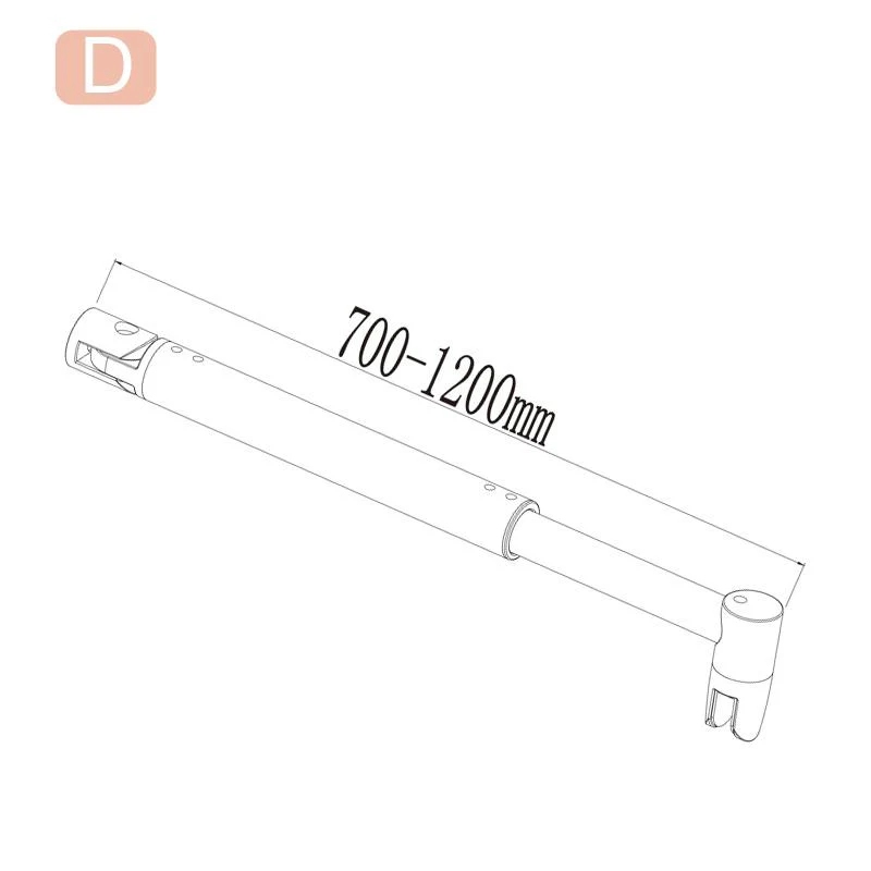 Aica Box Doccia Parete Doccia Walk In Alta 195cm Vetro Temperato Trasparente Anticalcare 6mm Easyclean Con Barra Stabilizzatrice - Image 7