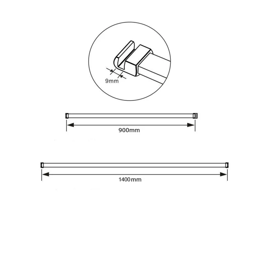 Aica Walk In Parete Per Doccia Alta 2M Vetro 8mm Temperato Trasparente Anticalcare - Image 6