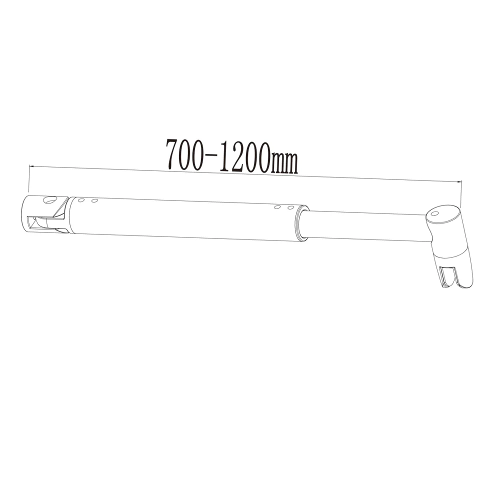 Aica Walk In Alta 200 cm Parete Per Doccia Vetro 8mm Temperato Trasparente Anticalcare Con Barra Stabilizzatrice Regolabile 70-120cm - Image 9