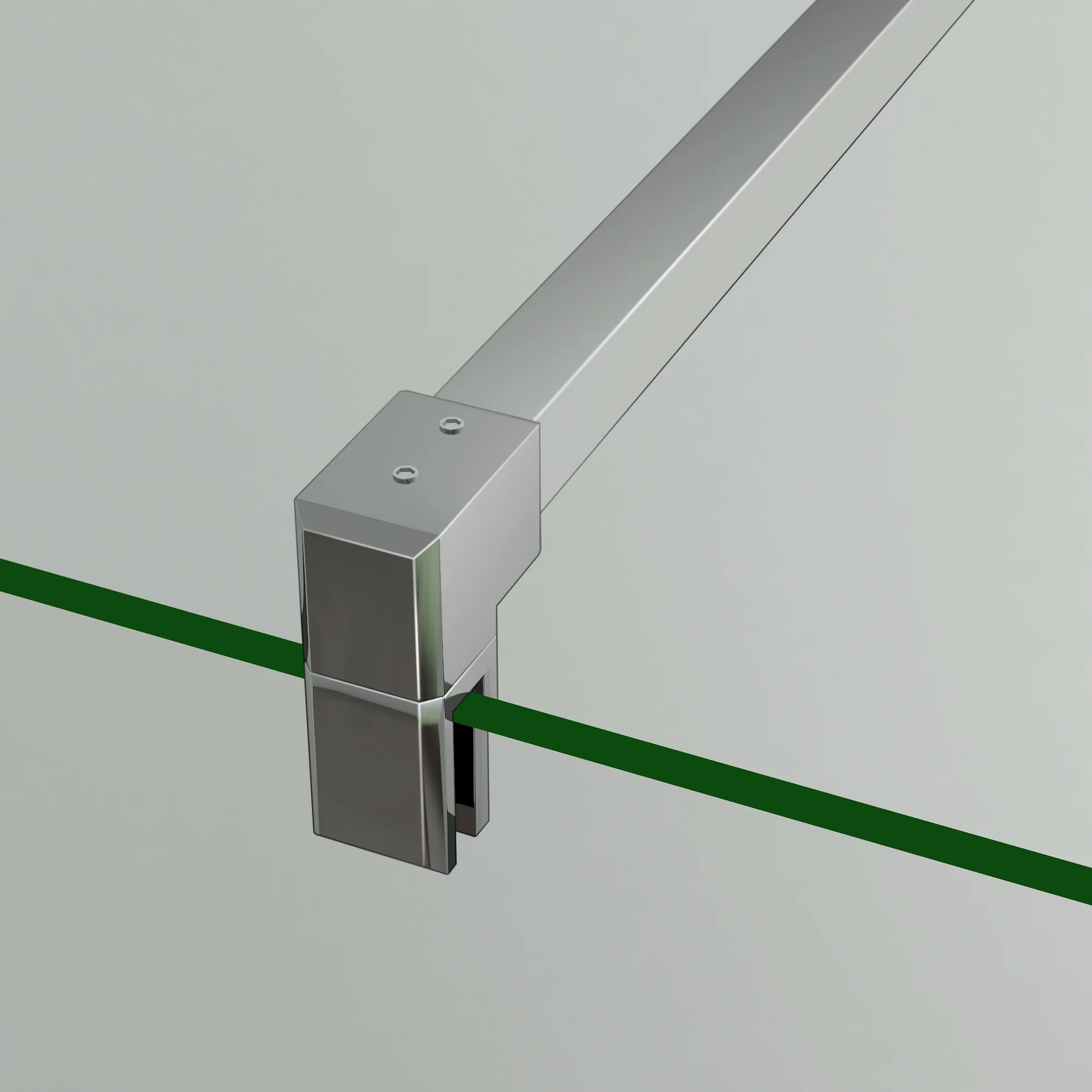 Aica Walk In Alta 200cm Parete Per Doccia Con Barra Stabilizzatrice 90cm Vetro Da 8mm Temperato Trasparente Anticalcare - Image 7