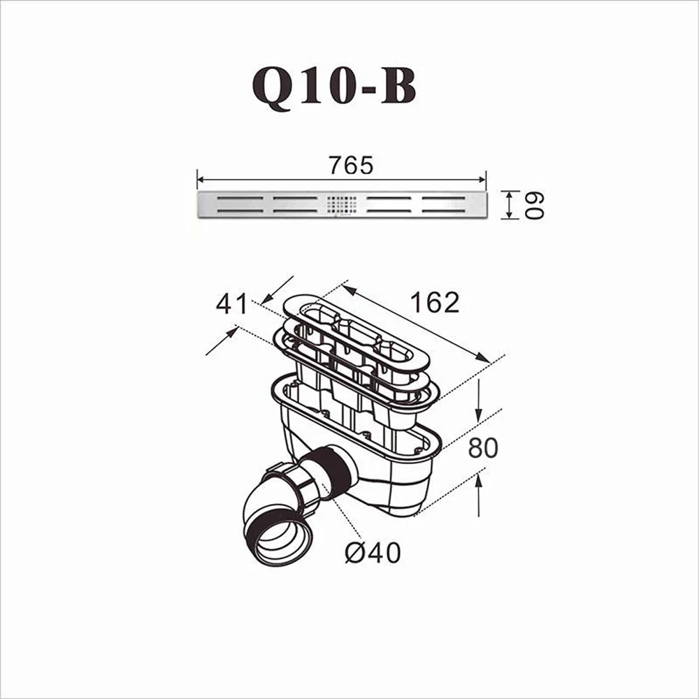 Aica Piatto Doccia Rettangolare In Pietra Vulcanica e Resina Mista Finitura Pietra Bianca Ruvida Ultraslim 3 cm Antiscivolo Antibatterico - Image 9