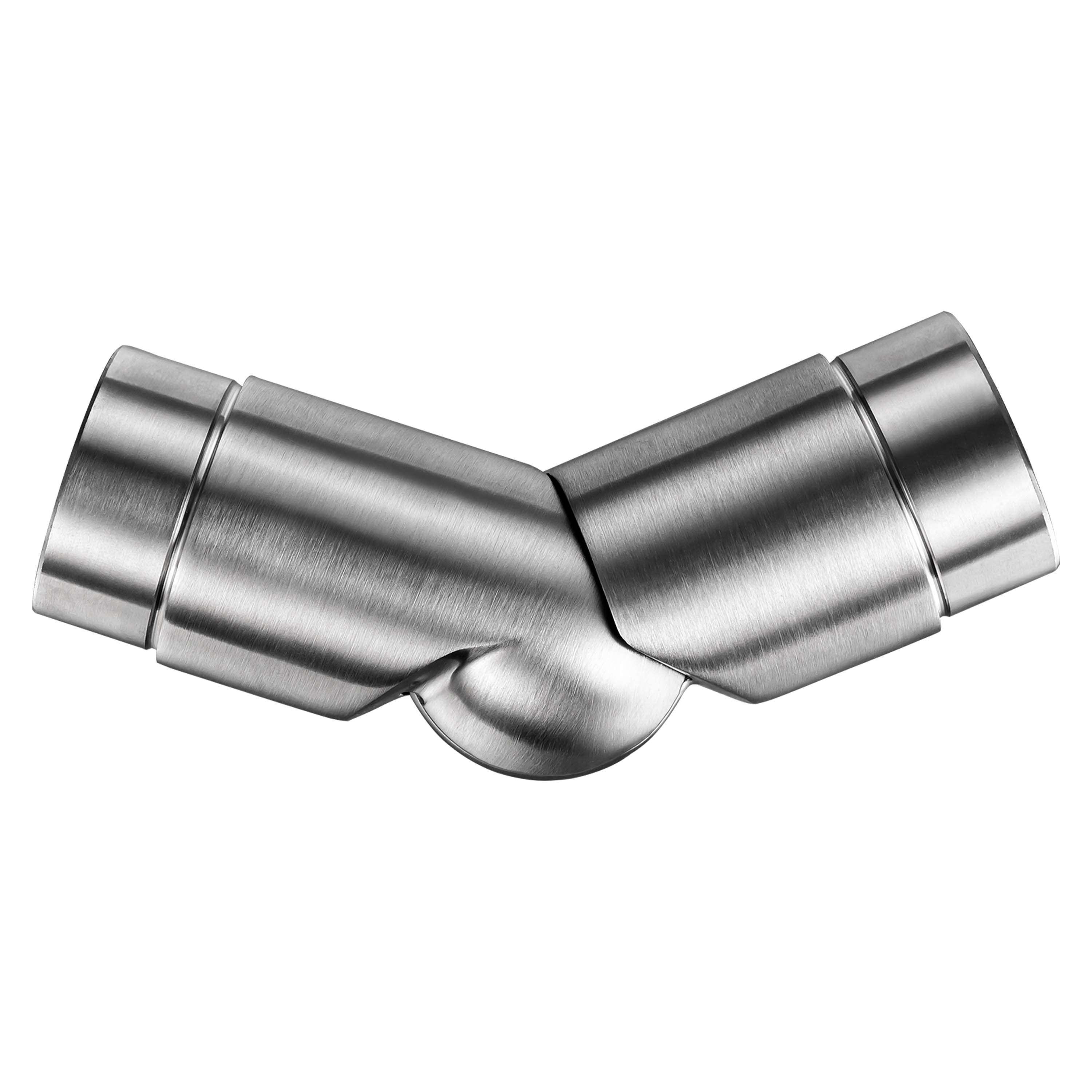 Connettore regolabile /Connettore dritto in acciaio inox 304 per corrimano Ø42.2/42.4mm parete - Image 14