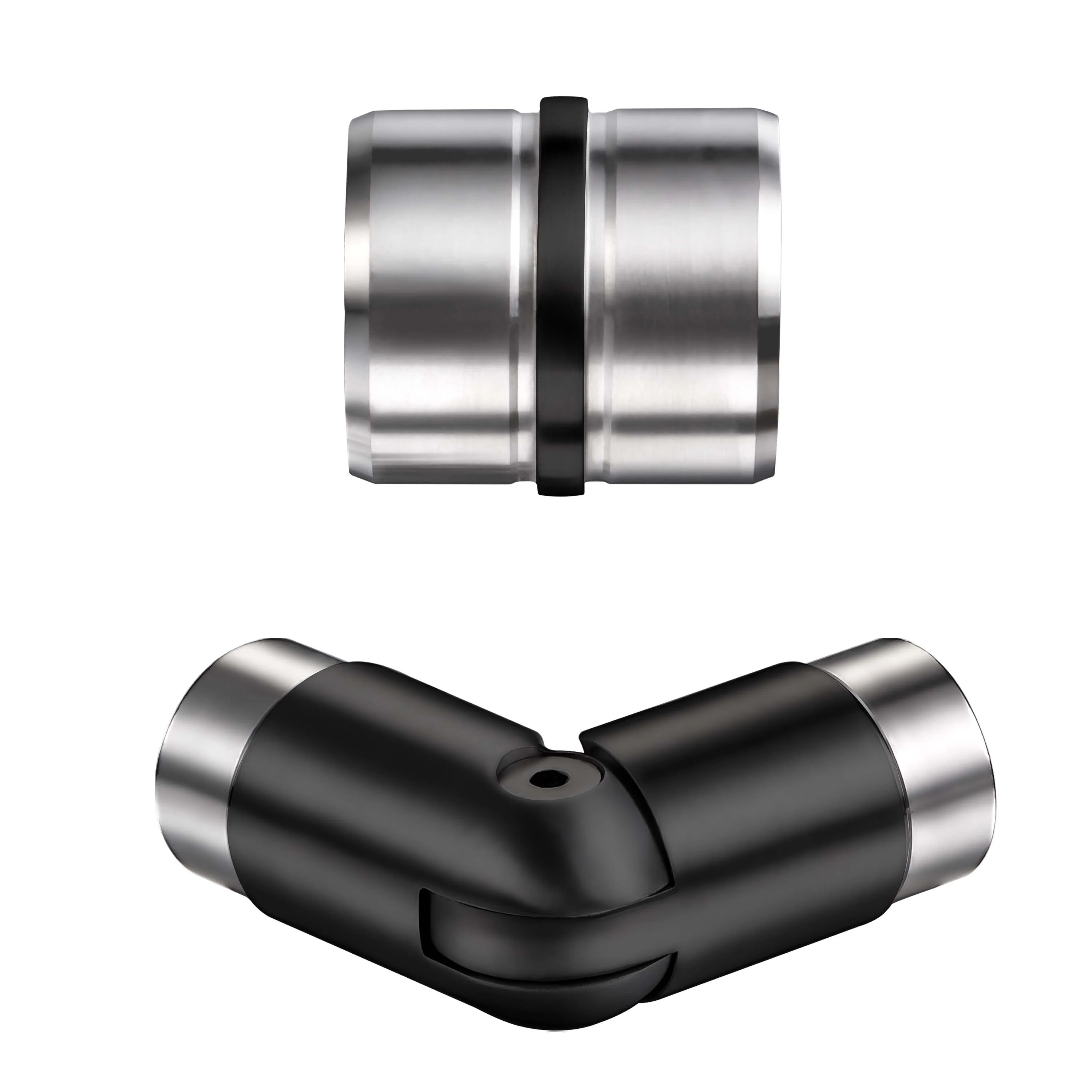 Connettore regolabile /Connettore dritto in acciaio inox 304 per corrimano Ø42.2/42.4mm parete - Image 15