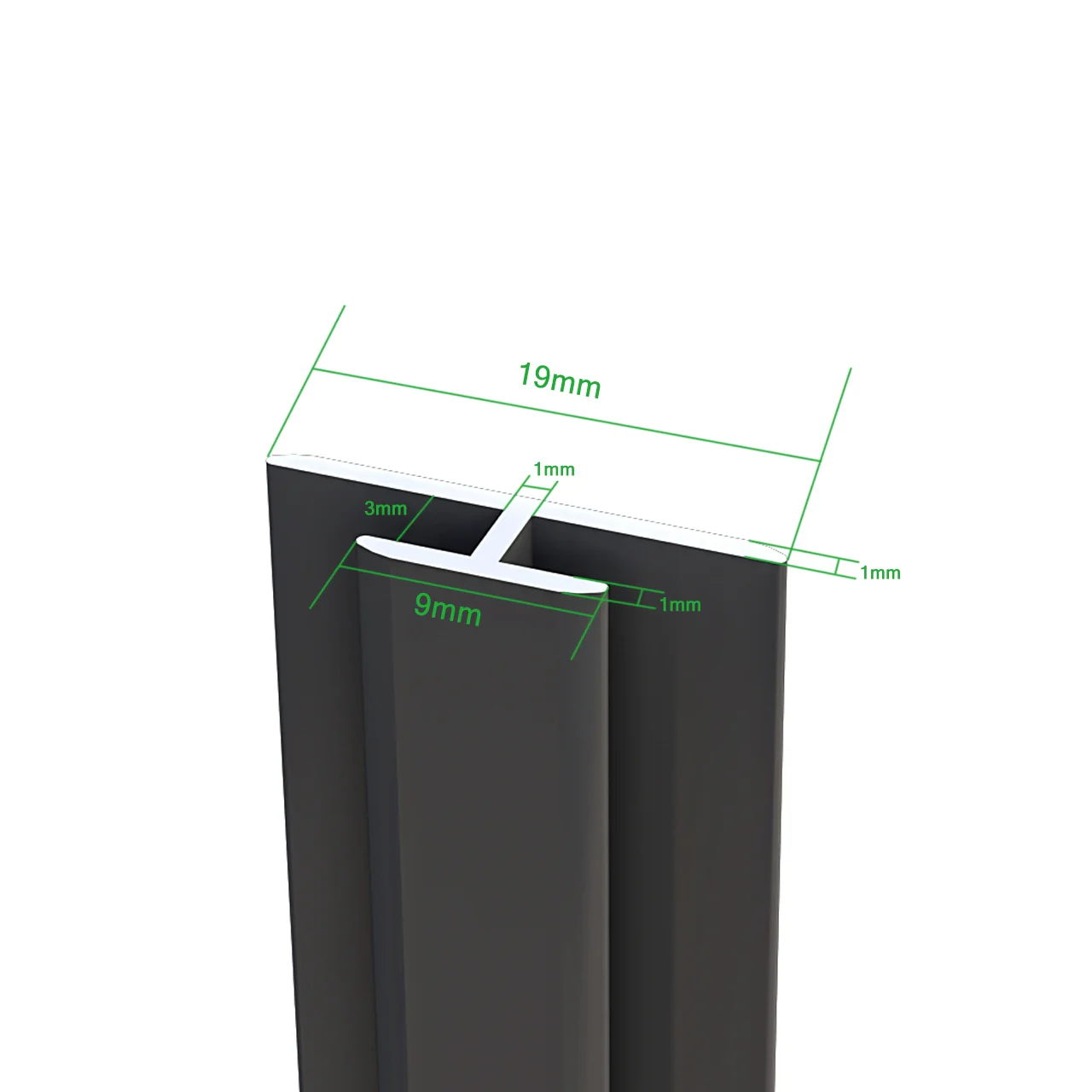 Pannello doccia angolare H.210 cm, disponibile in più misure, realizzato in alluminio da 3 mm con finitura grigio cemento, adatto per l'arredo delle pareti del bagno - Image 6