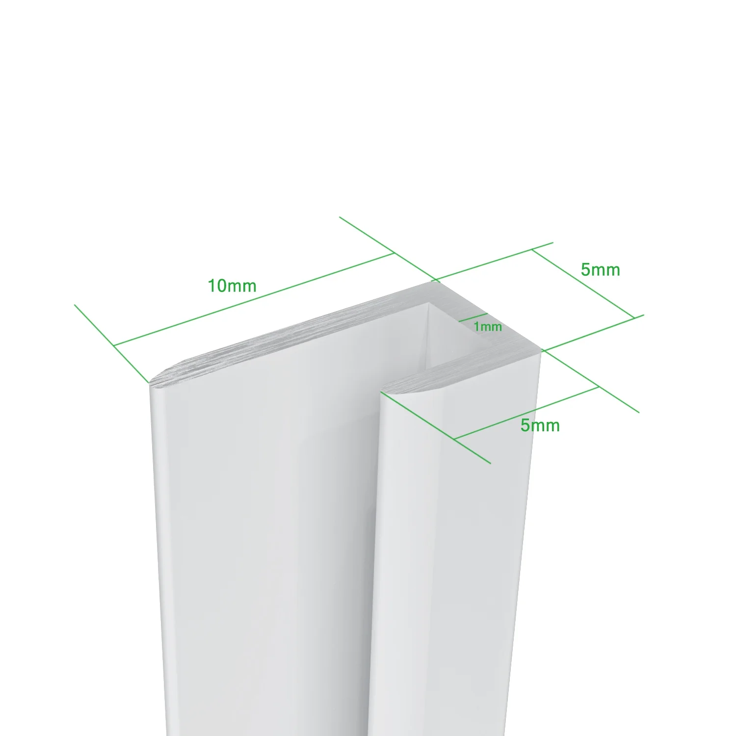 Pannello Doccia Realizzato in Alluminio Spessore 3mm con Profili Finitura Bianco Alba per Rivestimento Parete Bagno - Image 5