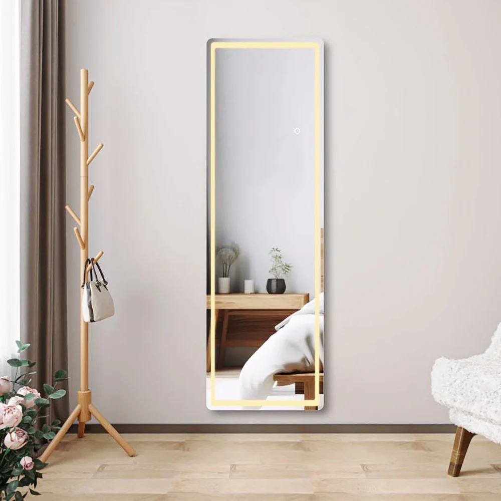 AICA Specchio a figura intera e LED, Rettangolare 160×50cm, Tocco intelligente, 3 temperature colore regolabili - Image 3