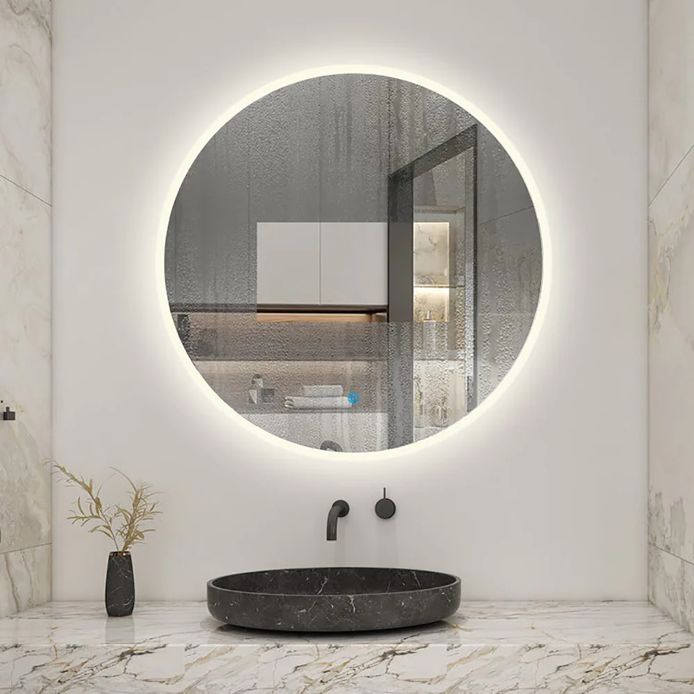 Specchio Da Bagno Rotondo Da 100cm con LED A, Anti Nebbia, Touch, 3 Temperature Colore - Image 3